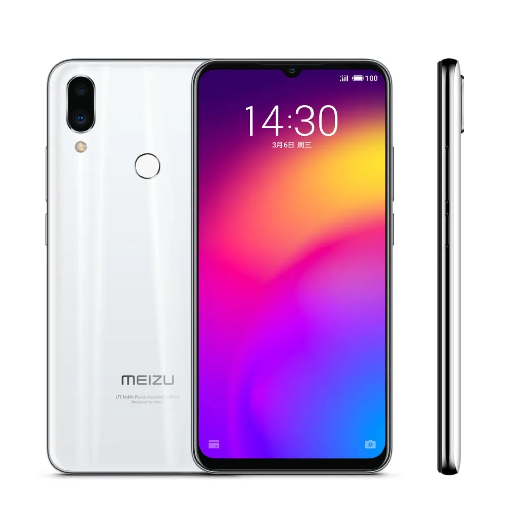 Global ROM MEIZU หมายเหตุ 9 LTE โทรศัพท์มือถือ Dual SIM 48MP กล้อง 4GB 64GB Snapdragon675 OctaCore 6.2" 1080x2244 P 4000mAh แบตเตอรี่