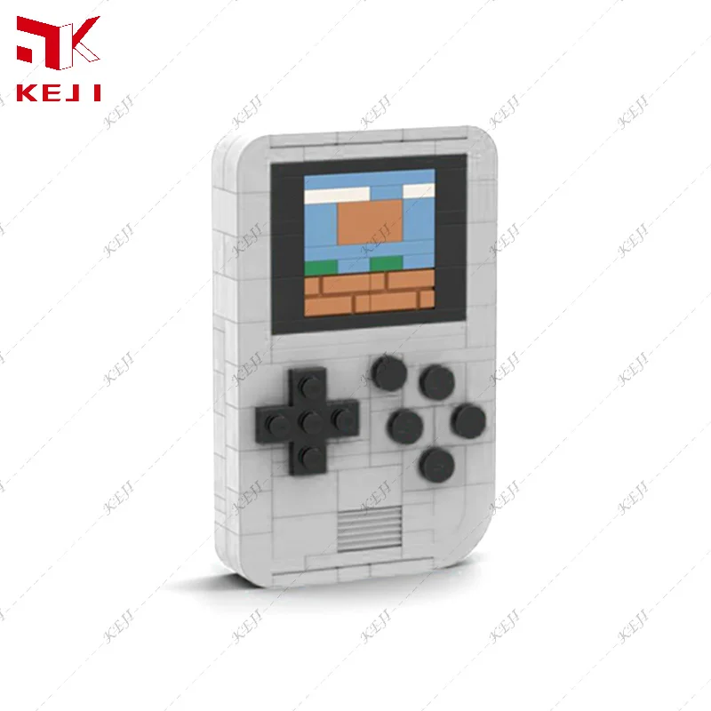 KEJI MOC-25399 Nostalgic Handheld Portable Retro Mini Game Console Player Model Building Bricks Blocks Kit Toys Christmas Gift