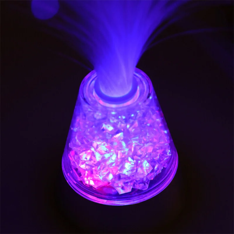 Glasvezel Lamp 7 Kleur Veranderende Usb Of Batterij Aangedreven Fairy Decoratie Nachtverlichting Nieuwigheid Lampen Voor Slaapkamer Partijen Bruiloft