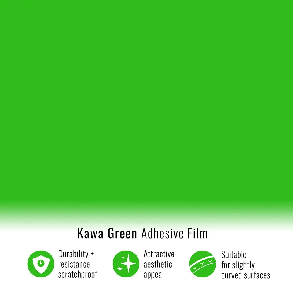 Adhesive film for Car Wrapping, green Kawa