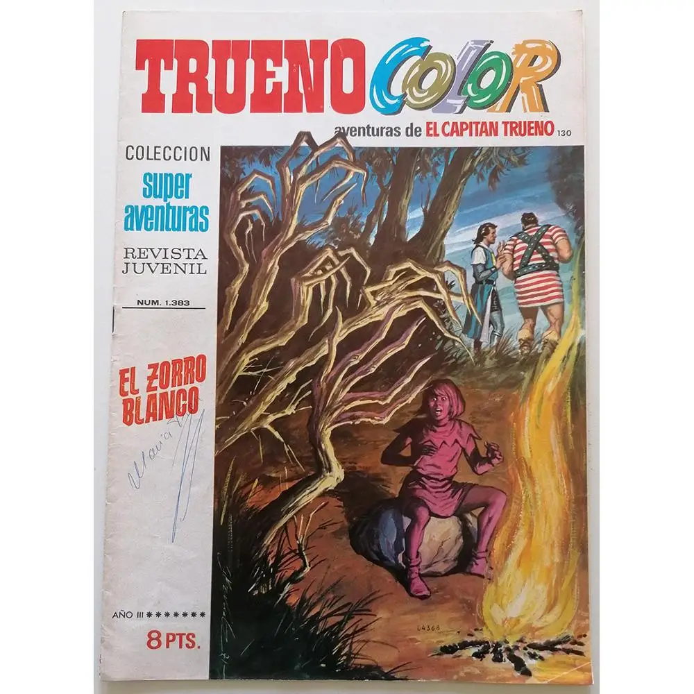 Thunder COLOR the adventures of Captain Thunder No. 130, 1971, 1ª edition Spanish, ED. BRUGUERA, author AMBROS