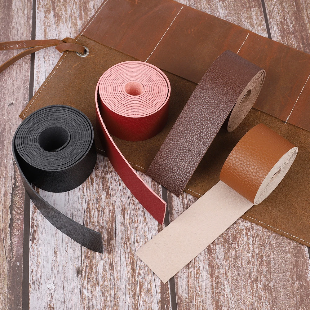 2 Meters DIY Leather Strap Craft Strips Belt For Bag Handles Decor Leathercrafts Accessories Jewelry Making Craft Durable