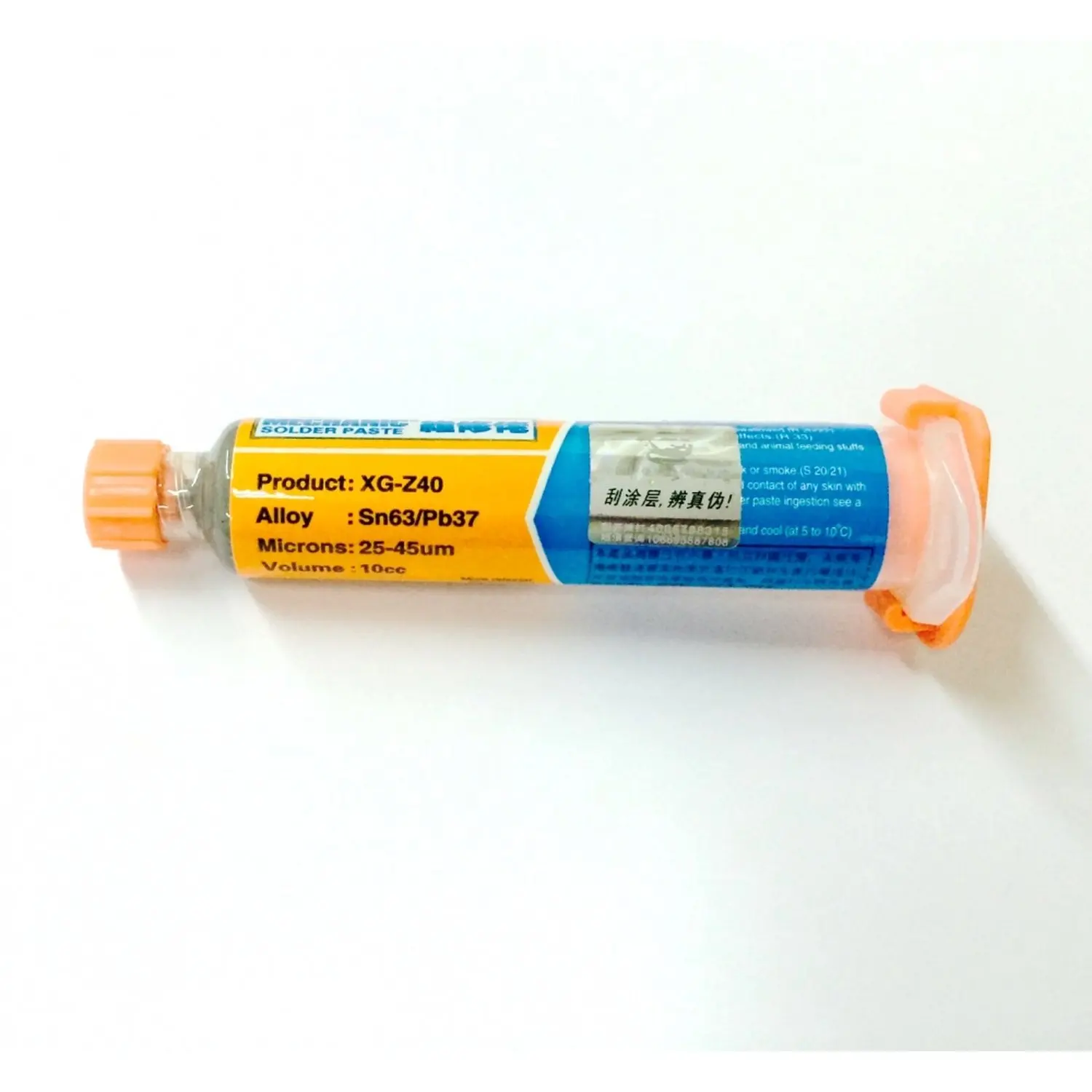 Tin syringe paste for welding mechanic XG-Z40 (10CC - 30GR)