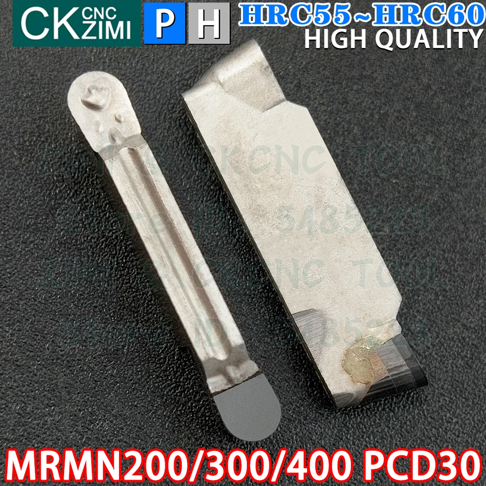 MRMN200 PCD30 MRMN300 PCD30 MRMN400 PCD30 2mm/3mm/4mm Metal duro PCD pastilhas de diamante Ferramentas de pastilhas de corte de ranhuras Ferramentas de torno mecânico de metal CNC MRMN para cobre em alumínio