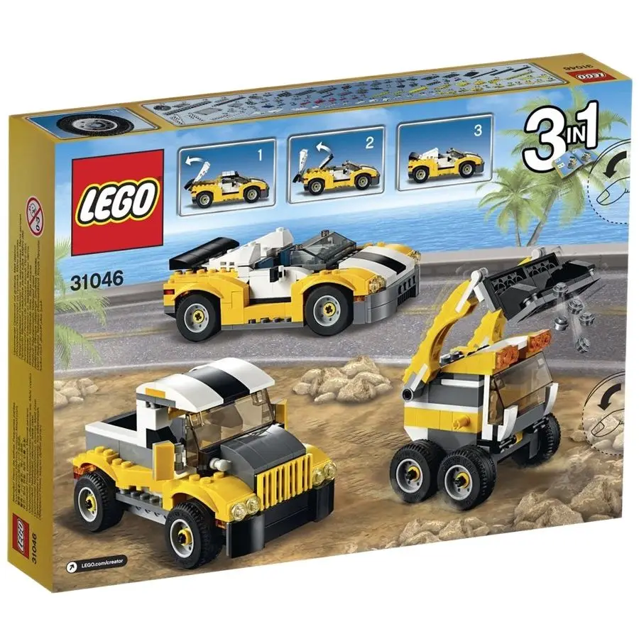 LEGO CREATOR, sport yellow 3 in 1. LEGO 31046. Car LEGO. Building toys. Christmas gifts, birthday