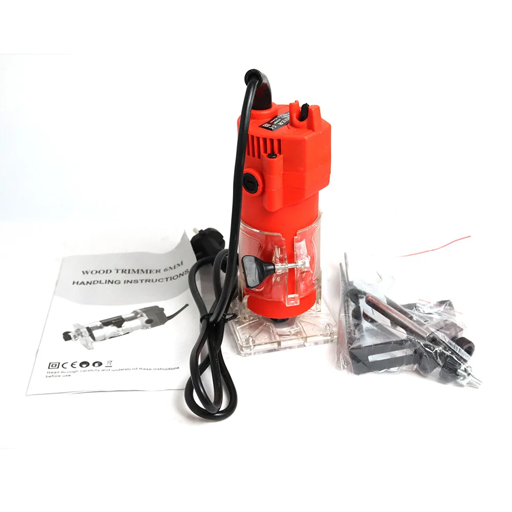 33000rpm Woodworking Electric Trimmer 2300W Wood Milling Engraving Slotting Trimming Machine Hand Carving Machine Wood Router