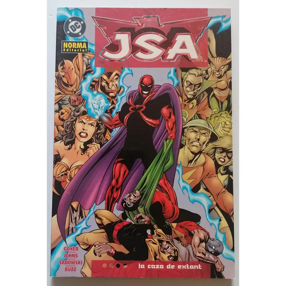 DC, JSA No. 3-EXTANT hunting, ED. NORMA, author GEOFF JOHNS, year 2005, COMIC BOOK, TEBEO in Spanish