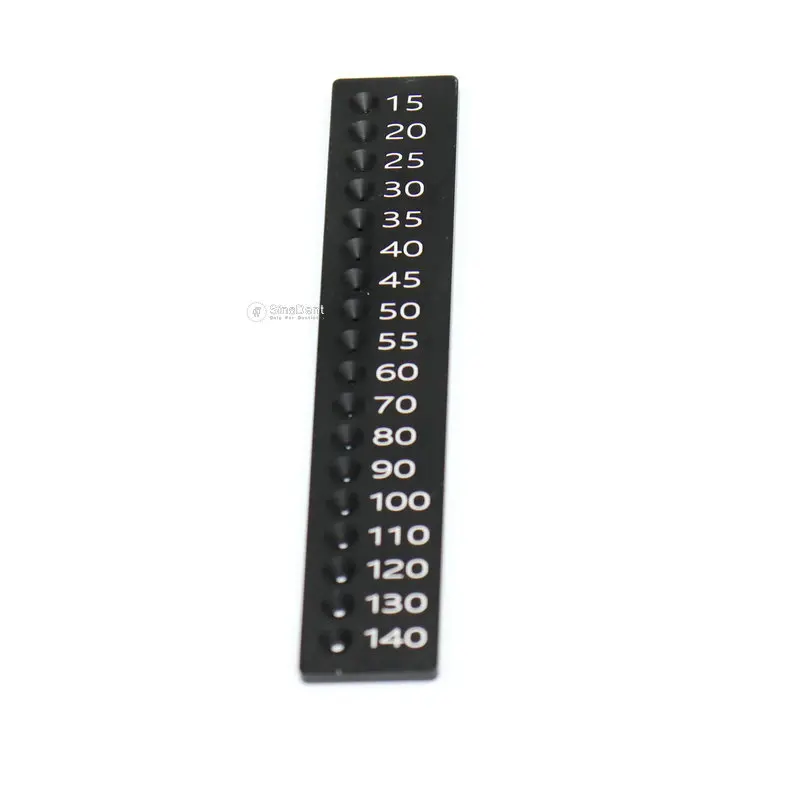 1Pcs Dental Measuring Ruler Full Aluminum Endo Ruler Gauge for Gutta Percha Poins Dental Calibrating Ruler Calibration