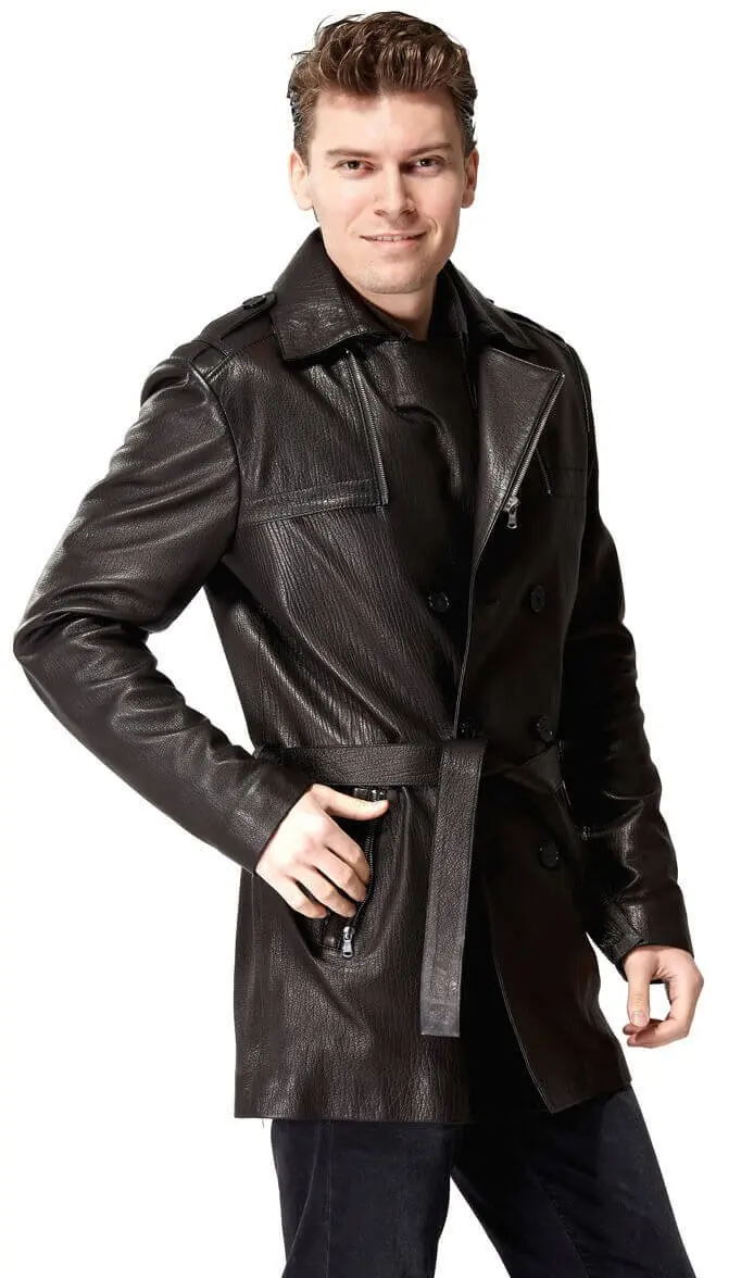 Bonno Da Nam Phối Cà Phê Ban Đầu Da Cừu Thu Đông 2022 Biker Slim Size Lớn VintageTürkiye