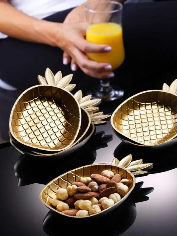 

6 Pieces Pineapple Snack Tableware Table Cake Plate Set Dining Multipurpose Plates Appetizers Dish Kitchen Dishes Tray