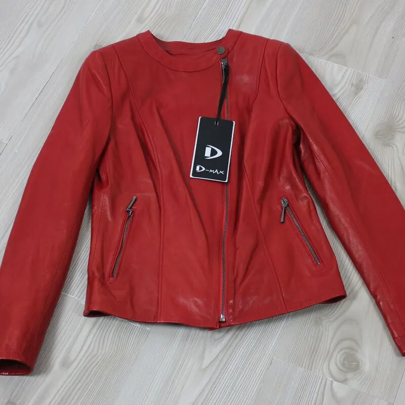 Zoramotti,Leather Jacket,Genuine Leather,Lambskin,Classic,quality,Natural Leather,Keeps,Warm