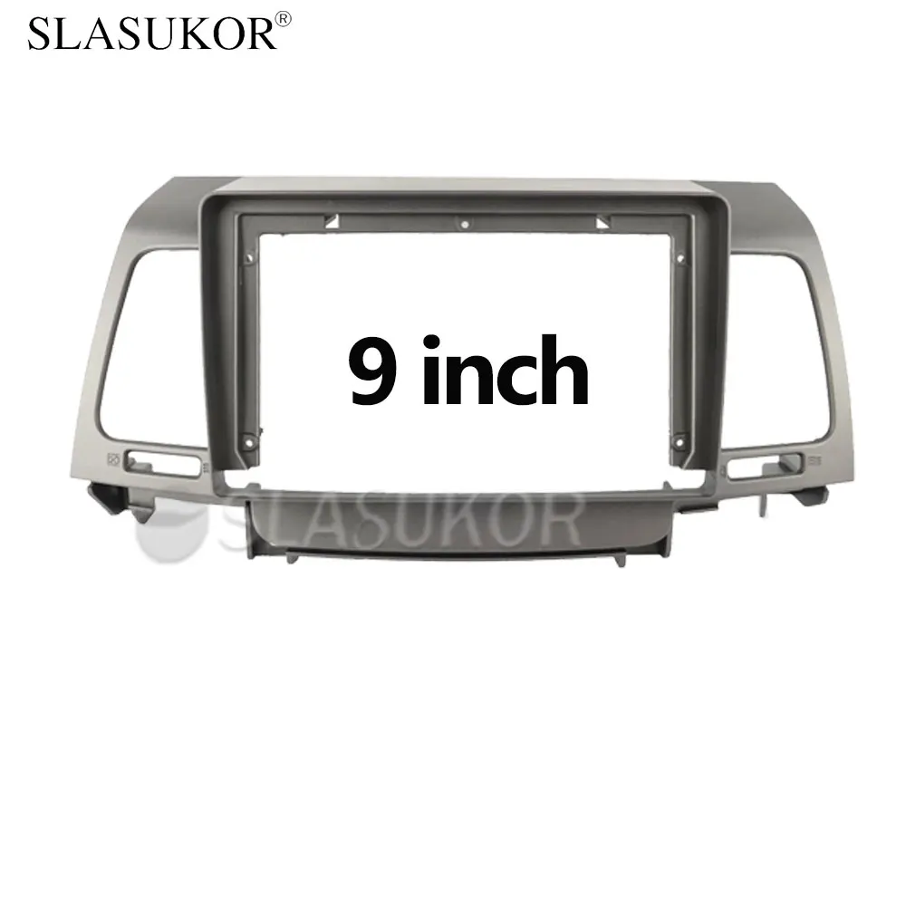 9 INCH Android Car frame Kit Fascia Panel For Kia Opirus 2007 2008 Cable ABS Android Big Screen Radio Audio Frame