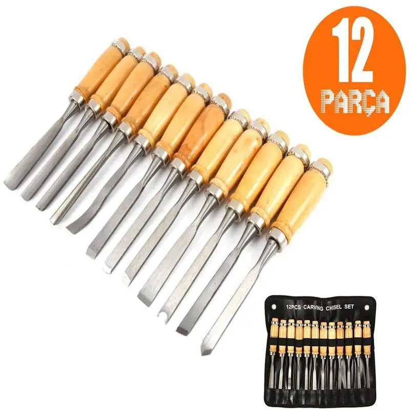 Wood Carving Set Chisel Set 12 Pieces wood carving wood carving tools professional carving tools carving wood carving chisel