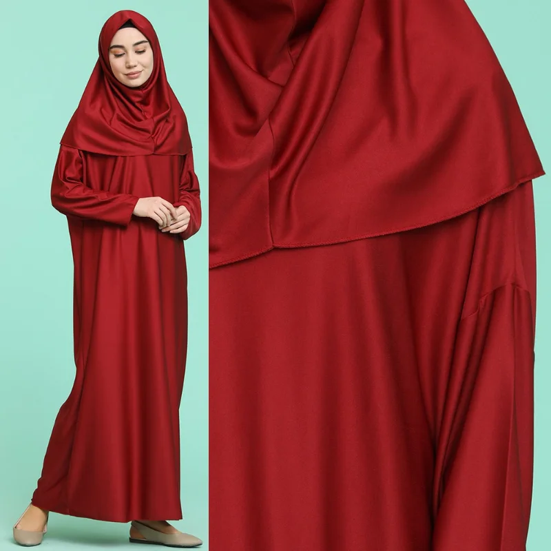 2021 new season two-piece prayer Abaya dress hijab dresses Kaftan hooded dress hijab long Khimar modest Islamic Islamic Turkey