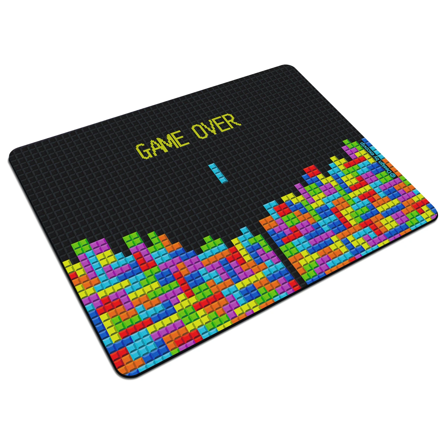 EXCO Colored Squares Small Mouse Pad  Non-slip Rubber Base Mouse Mat Office Gaming Set Accessories for Laptop  Computer Desk