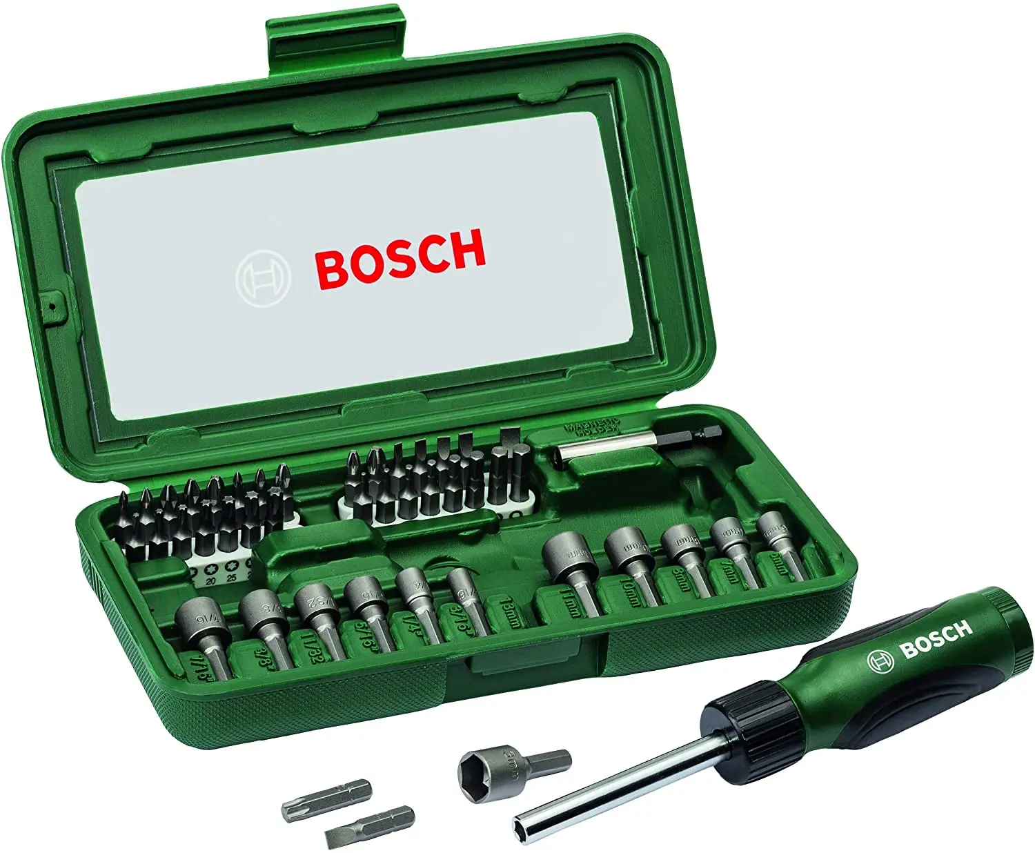 Bosch 46 Piece Screwdriver Set Multifunction Screwdriver Set Professional Bits Screw Driver Mini Tool Case for Repair