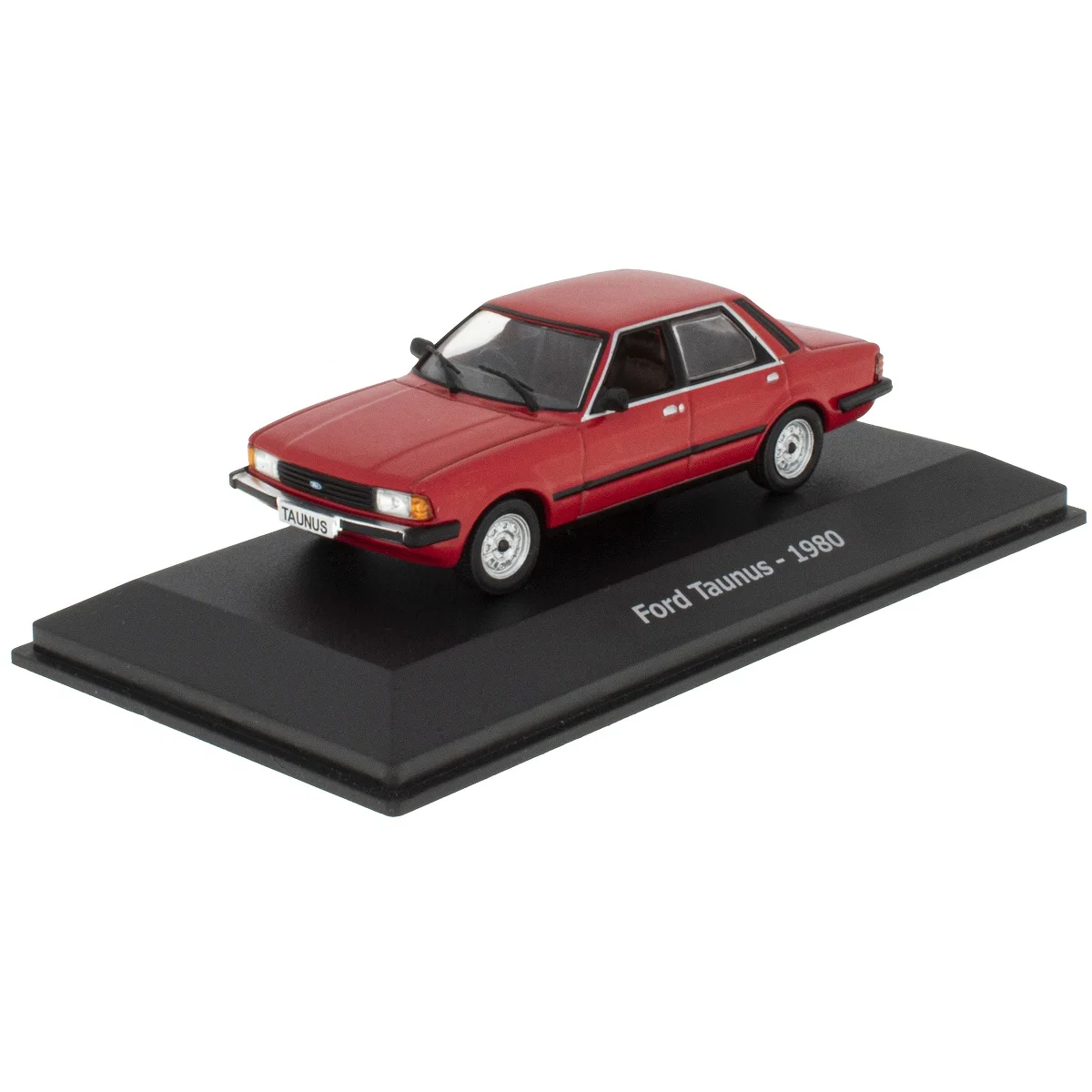 Hachette, FORD Taunus III 1.6 GL TC3 1980 Venetian Red, 1:43 scale, collectible Diecast miniature, Classic Cars 60-70-80 collection, made by