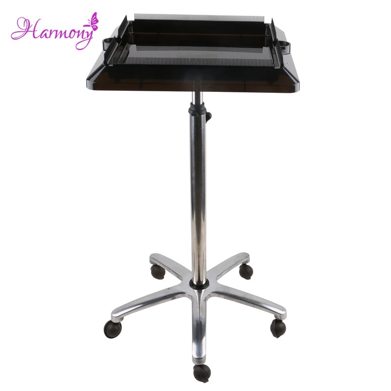 Harmony Plus Hair 1pcs Hairdesser Barber Trolley Movable Stainless Steel Beauty Salon Trolley for I Tip Hair Extensions