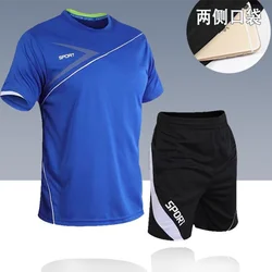 Nuove camicie da Badminton uomo/donna, abiti sportivi da esterno, t-shirt a maniche corte da badminton t-shirt, set da ping-pong