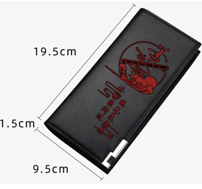 Grandmaster of Demonic Cultivation Wallet Mo Dao Zu Shi Wei Wuxian Lan Wangji Cosplay Long Casual Coin Purse Card Holder