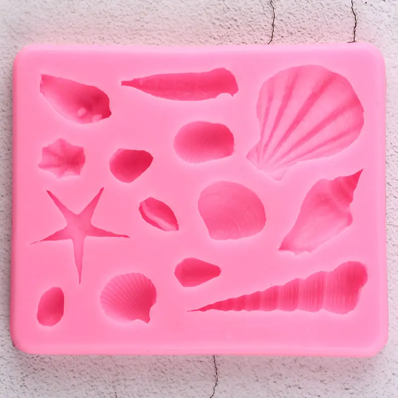 

Shell Conch Ocean Series Silicone Mold Fondant Cake Decorating Tools Gumpaste Chocolate Mould Candy Resin Clay Moulds Cookie