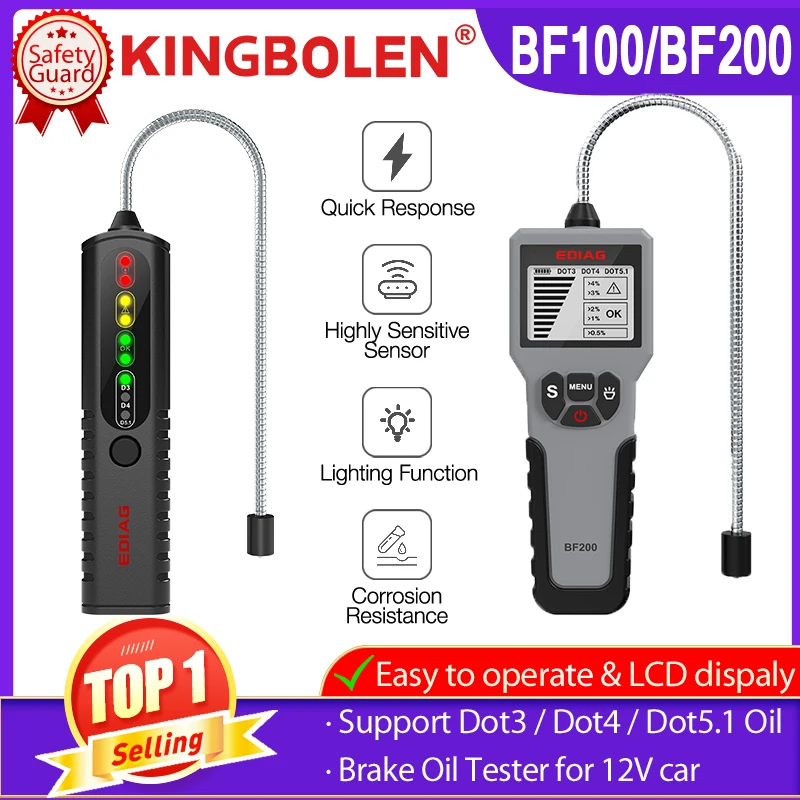 12V Universal Brake Fluid Tester Accurate Oil Quality Diagnostic Tool LED Indicator Liquid Testing Pen Automotive Brake Oil Test