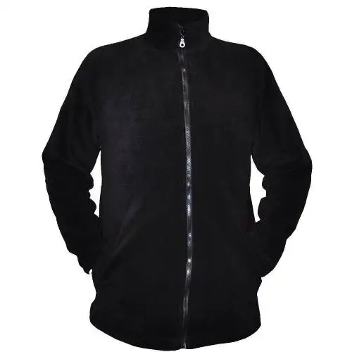 100 POLYESTER POLAR FLEECE COATS, FLEECE, WORKER FLEECE, GOOD QUALITY FLEECE, BLACK