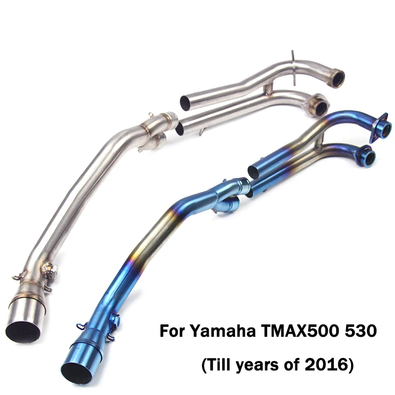 

For Yamaha TMAX500 TMAX530 Exhaust Front Header Middle Connect Pipe Link Section Slip On 51mm Modified Motorcycle