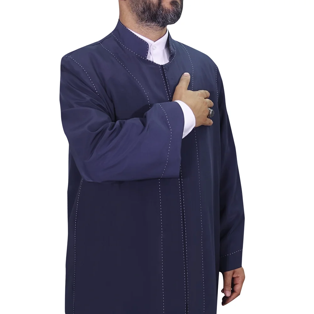 2022 Punctuated Robe Saudi Arabia มุสลิม Qamis Man Jubba Thobe Robe Namaz ดูไบ Abaya Gomis Homme