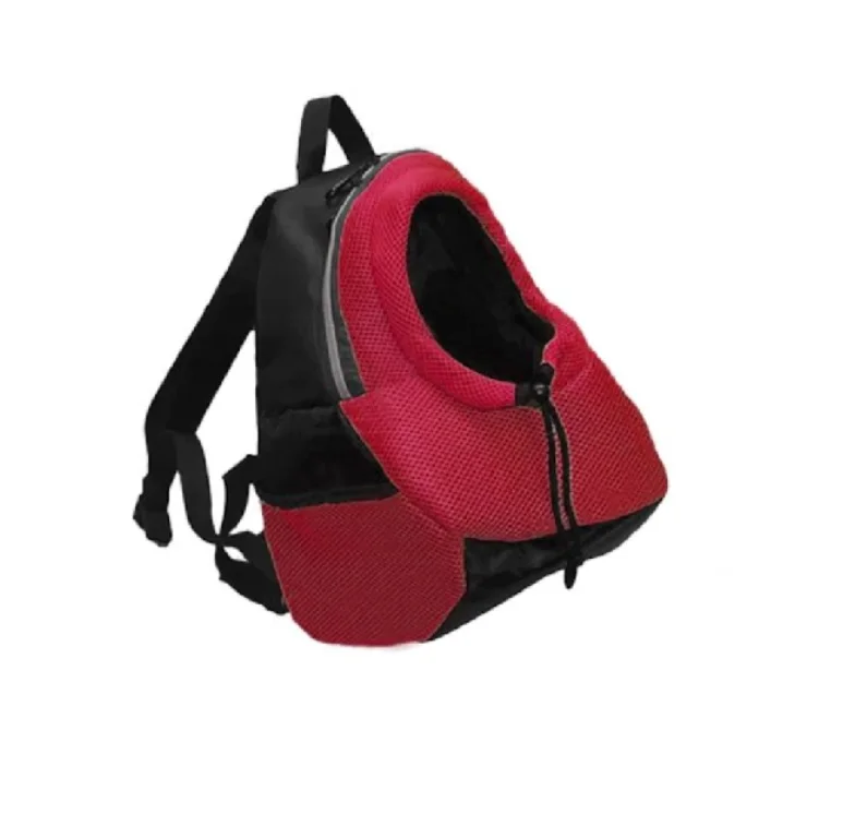 New Double Shoulder Portable Travel Backpack Outdoor Pet Dog Cat Carrier Bag  Bouncer Lap Pet Dog Front Bag Mesh Backpack Head