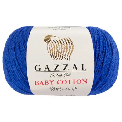 1 Ball Gazzal Baby Cotton Amigurumi Yarn 50 Gram 165 Mt. All Color Option Crochet Tool Kit Stitch Thread String Filament Cerato