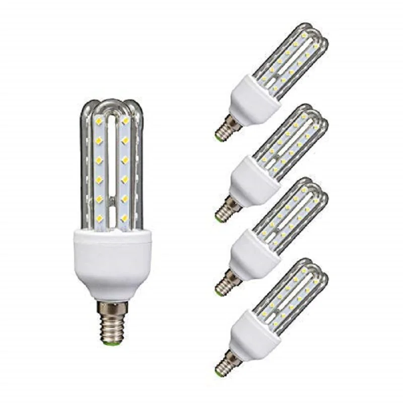 Lámpara Bombilla Led 3U Tubo E14 Pack 5, 3000 K Luz Cálida 7 W 40792