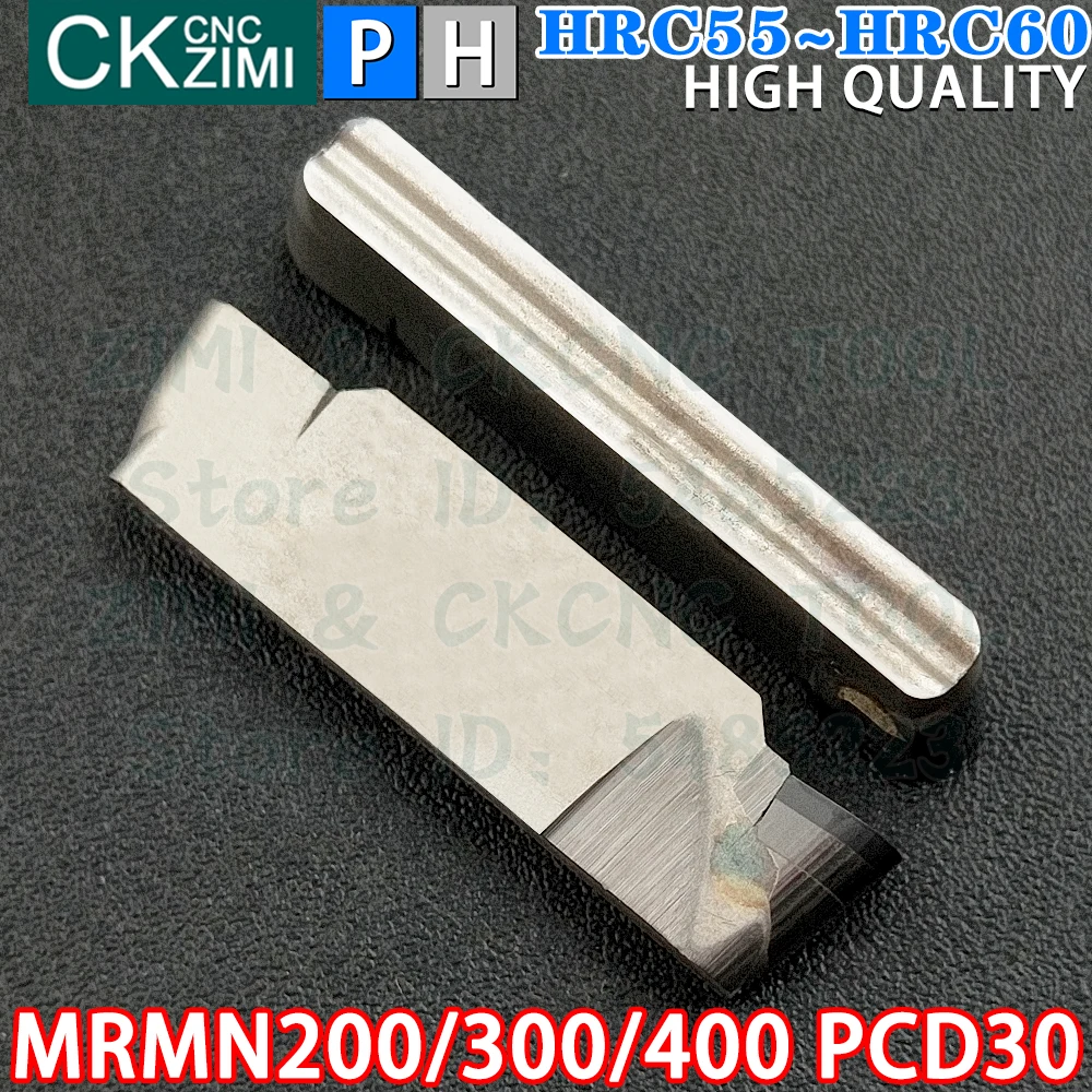 MRMN200 PCD30 MRMN300 PCD30 MRMN400 PCD30 2mm/3mm/4mm Metal duro PCD pastilhas de diamante Ferramentas de pastilhas de corte de ranhuras Ferramentas de torno mecânico de metal CNC MRMN para cobre em alumínio