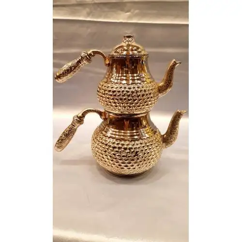 

DOLBOVI Urn Copper Teapot EU PLUG Handmade Real Copper Embroidered Authentic Carving Honeycomb Embroidery Arab Fast Turkish Gifts teapot broach blooming tea tea gift blooming tea portable tea cup with strainer sake tib