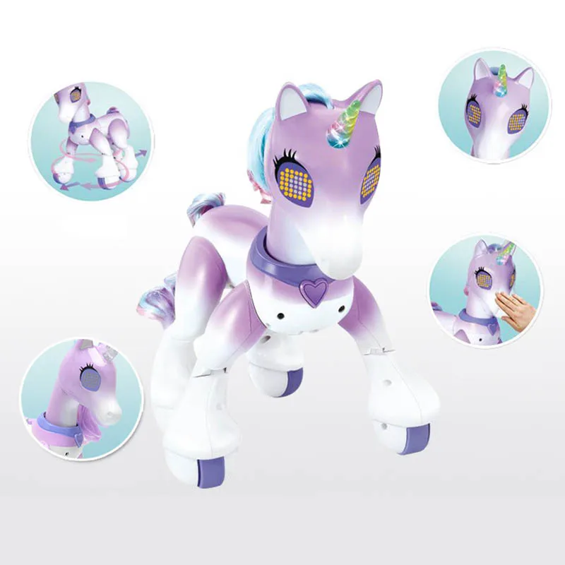 Zoomer-Jouet coule enchanté pour filles, spectacle électronique pour animaux de compagnie, poney, robot intelligent, Nairobi orn, roi prudent, cheval, phtaline