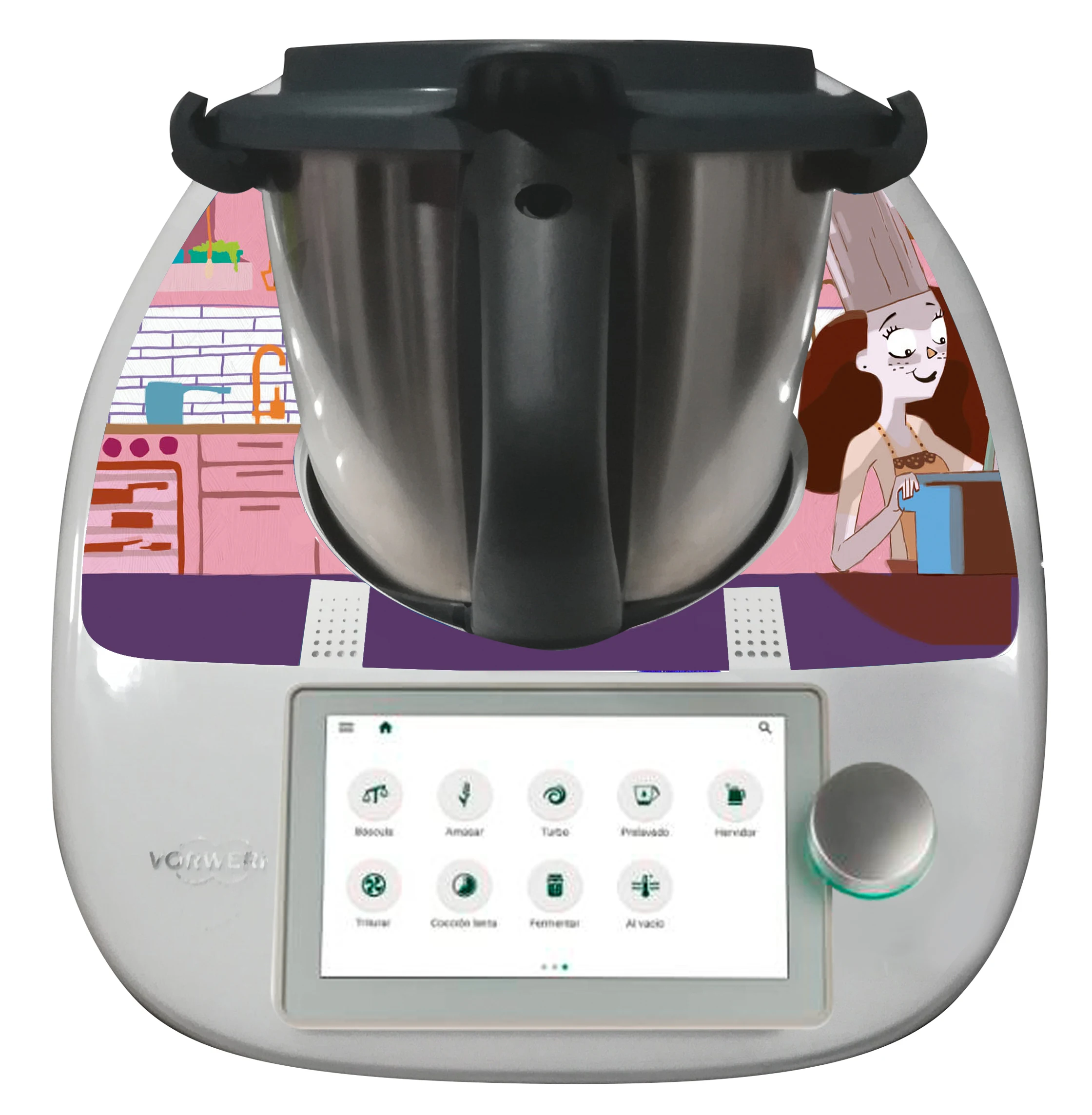 Del vinile PARAURTI decorativo, lato, VALIDO per BIMBY TM5 e TM6, piccolo principe, decorare il vostro BIMBY