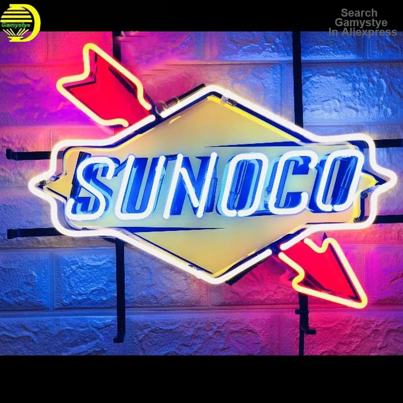 

Neon Sign Light 10Kv For Custom Sunoc Gas Gasoline Neon Acrylic Room Decor Aesthetic Room Decor Neon Light Wall Lamp Arcade Pub