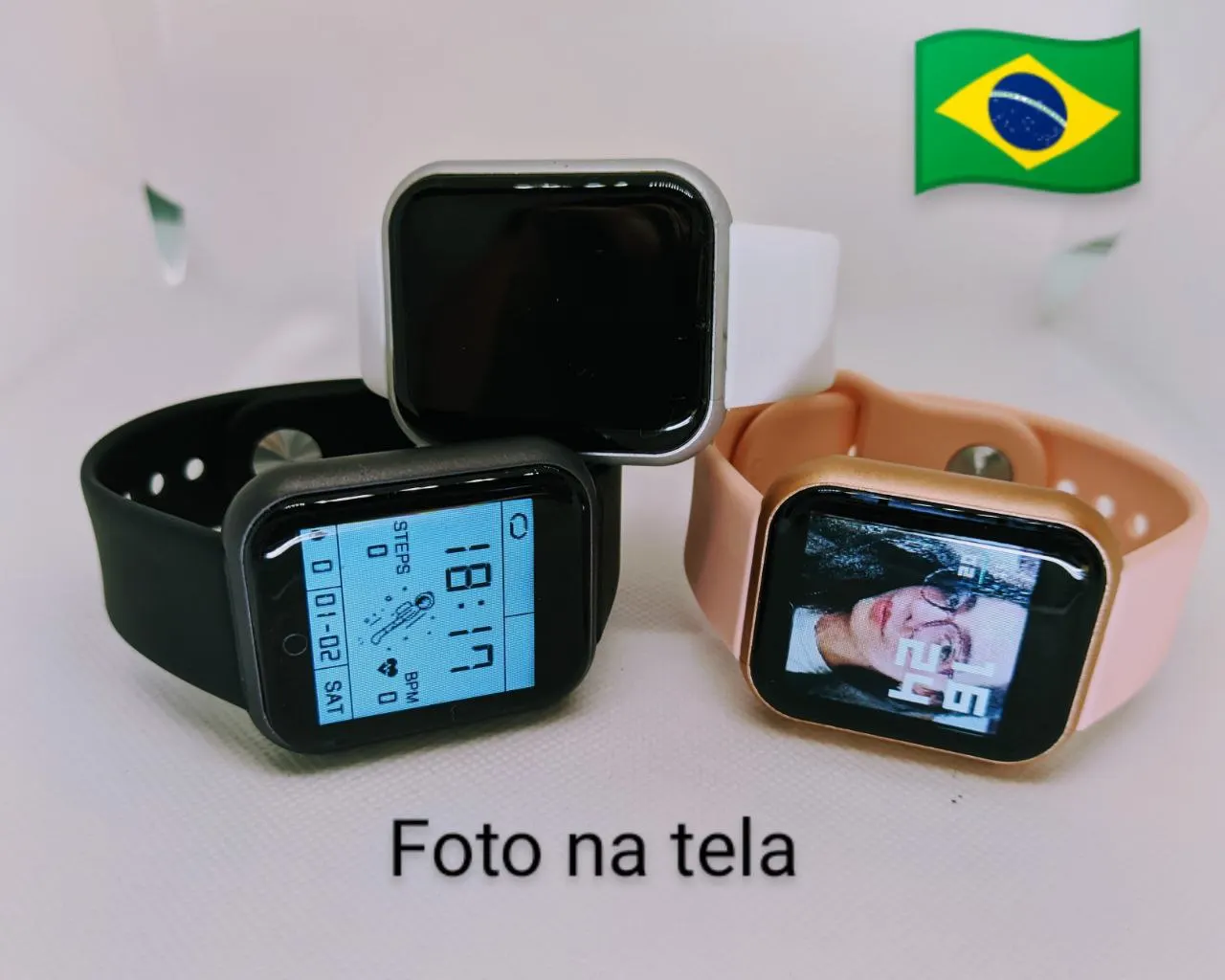 Smart watch D20S Y68 smartwatch puts photo on screen