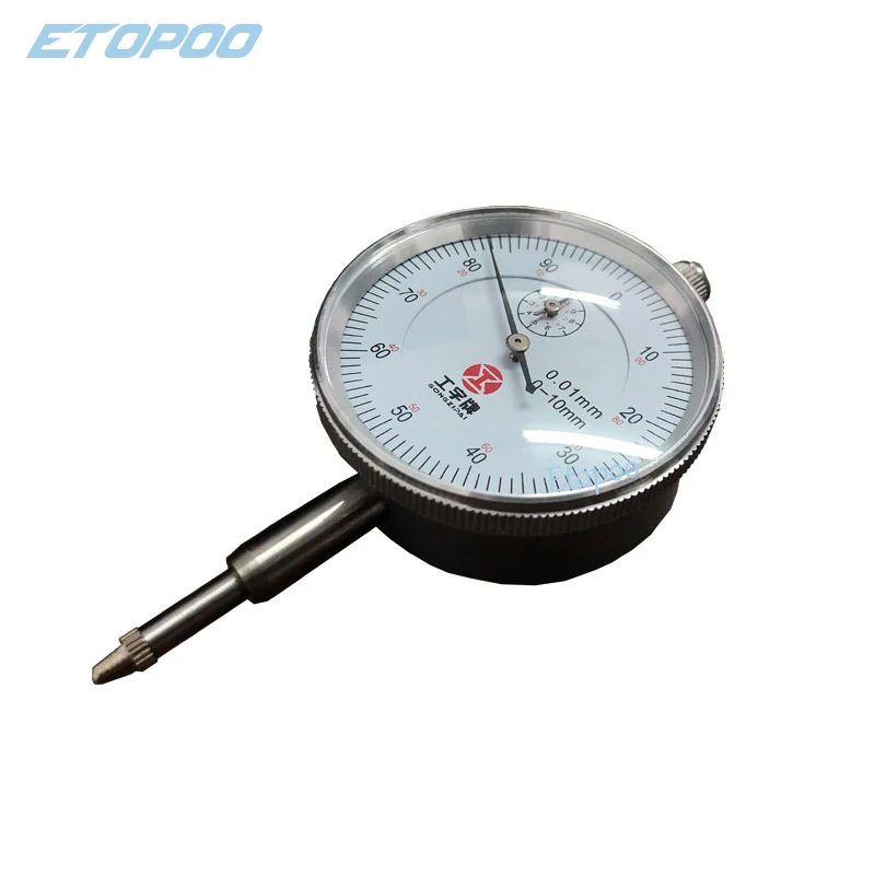 Dial Indicator Gauge 0-10mm Meter Precise 0.01MM Resolution Concentricity Test