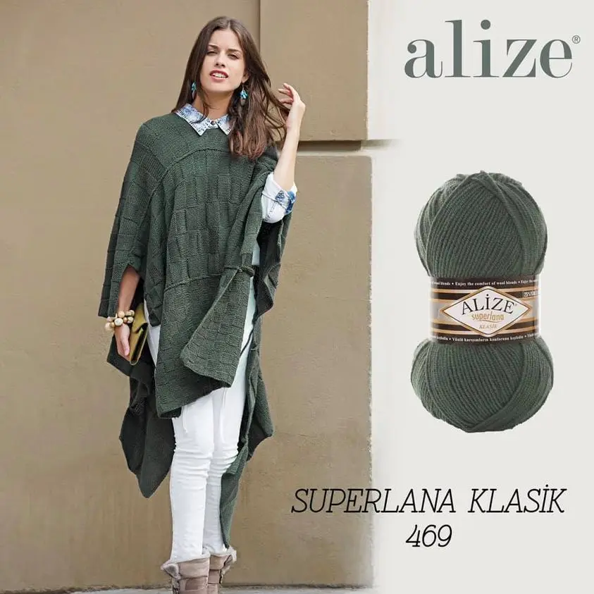 Wool Hand Knitted 4 Ball Alize Superlana Klasik Yarn 280 Meters (100gr) 66 Color, Scarf, Blanket, Winter, Warm, Baby, Scarfs, Cardigan, Beret, Dress, Made In Turkey, Quality, Crochet, Needles, Hobby, Diy