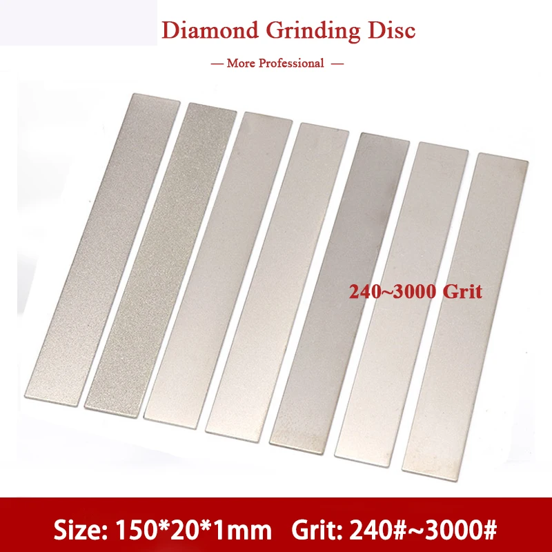 240-3000Grit Diamond Grinding Bars Disc 150x20mm for Knife Cutter Ceramic Agate Jade Stone Polishing Sharpening Plate  Abrasive