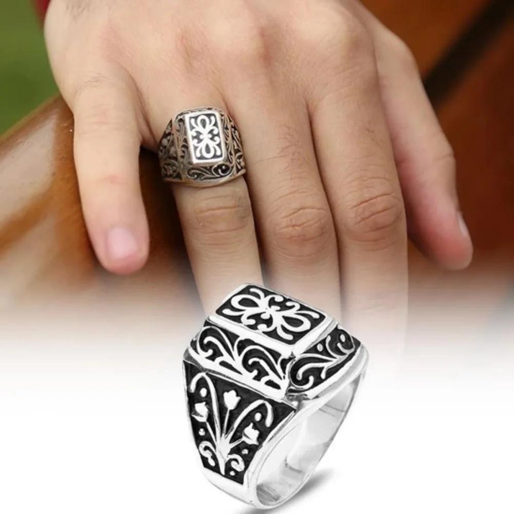 925K Real Sterling Silver Polat Alemdar Ring Turkish Tv Series Kurtlar Vadisi Collection Classic Jewelry For Man’s Handmade