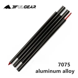 3F UL GEAR 2pcs Tent Tarp Poles 7075 Aluminium Alloy 16mm 18mm Outdoor Camping Support Pole Sun Shelter Beach Rods Accessories
