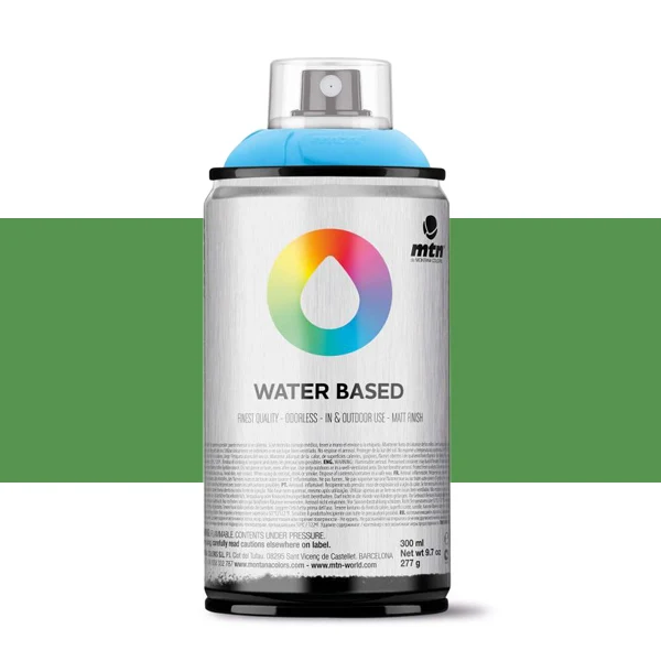 Spray paint brand MTN Water Based Color Brilliant Green 300 ml Montana low pressure Little Ideal smell interior