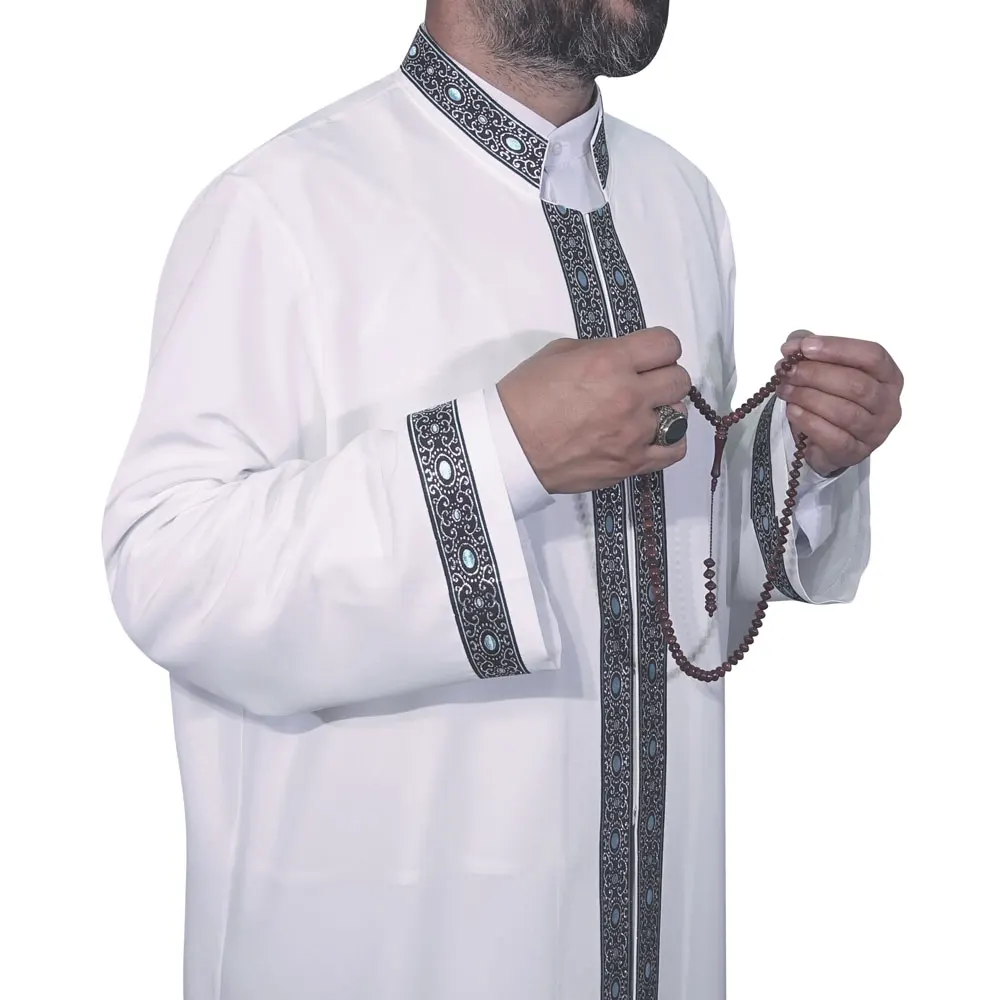 2022 robe arábia saudita muçulmanos vestidos qamis homem jubba thobe robe namaz dubai abaya muçulmanos produtos