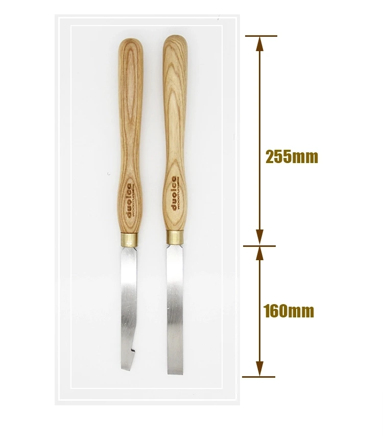 Holzdrehwerkzeuge zum Aushöhlen HSS Holzbearbeitungsmeißel Flachkopfschaber Vierkantmeißel – Detail 10