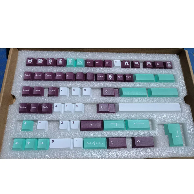 142 Keys GMK Yuru Keycaps Cherry Profile PBT Dye Sublimation Mechanical Keyboard Keycap For MX Switch With 1.75U 2U Shift ISO En