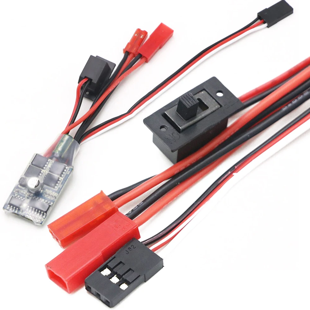 RC Car Brake 30A spazzolato ESC regolatore di velocità del motore a due vie per 1/16 1/18 1/24 Car Boat Tank Truck Buggy Monster 4WD Wltoys Toy