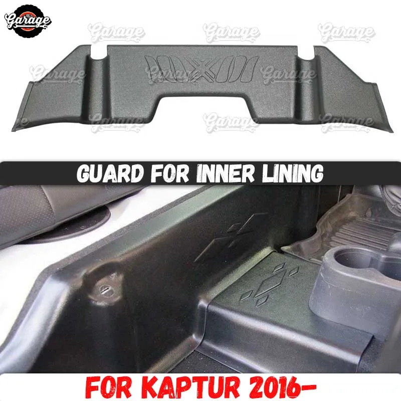 

Pad under rear seats for Renault Kaptur 2016- ABS plastic trim accessories protect of carpet car styling interior molding