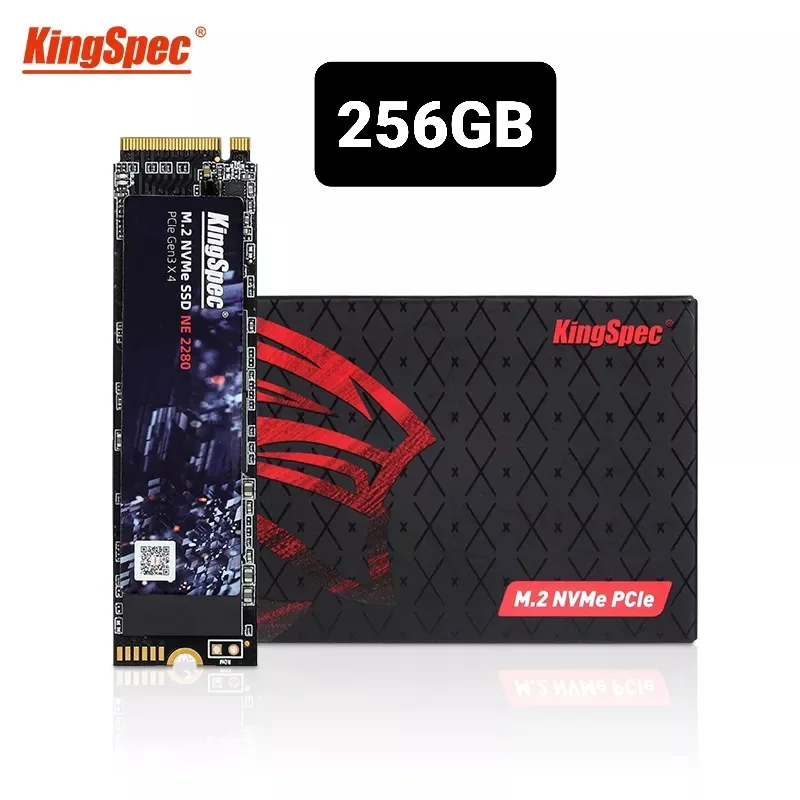 Kingspec-SSD M2 Nvme, 128 GB, 256 GB, 512 GB, 2280 , NOVO, Entrega rápida, FRETE gráficos, Melhor, Desempenho Para seu Notebook ou D